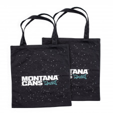 Montana Taška Typo Logo+Stars Black