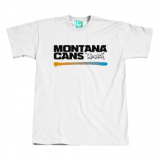 Montana Tričko - Typo+Logo Underline Bílé