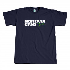 Montana Tričko Typo+Logo Modré
